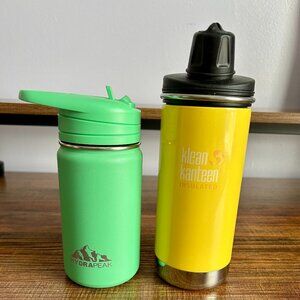 Hydrapeak 14 oz. & Klean Kanteen 12 oz. Insulated Water Bottles